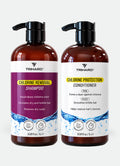 The Hair Comb-O 1L / 34oz: 1L Chlorine Removal Shampoo and 1L Chlorine Protection Conditioner, TRIHARD