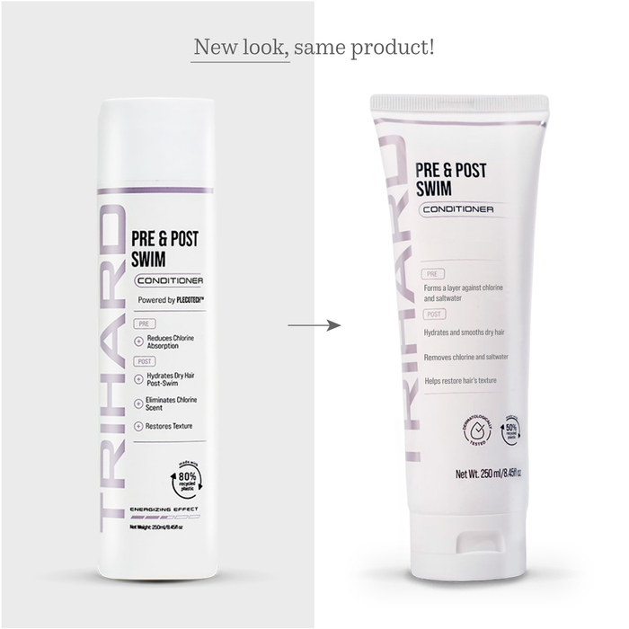 Conditioner vor und nach dem Schwimmen