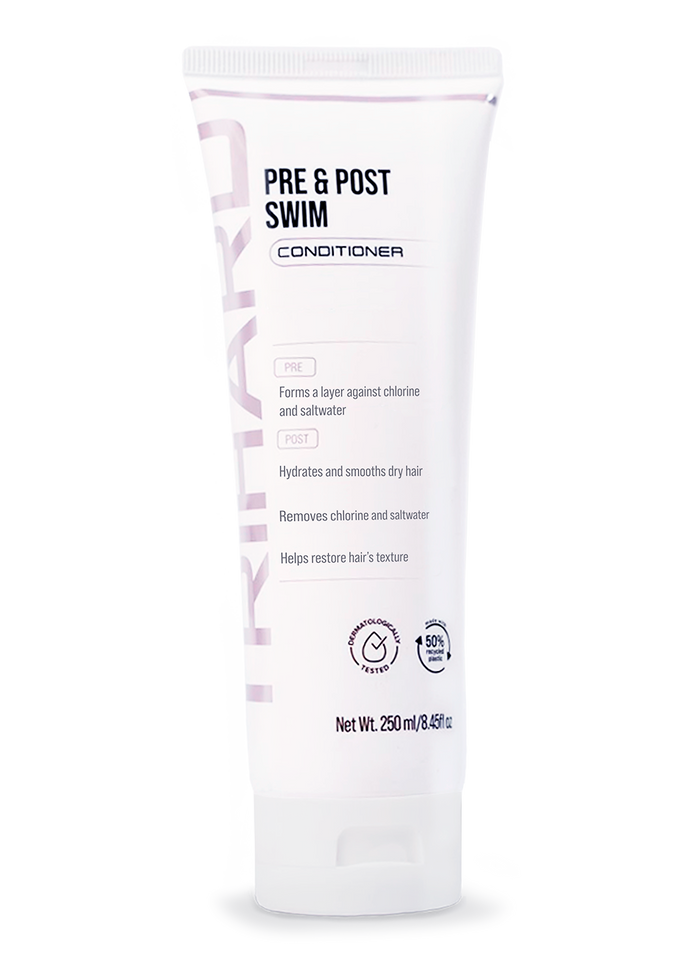 Conditioner vor und nach dem Schwimmen