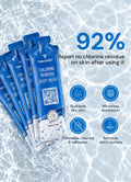 TRIHARD Body Wash travel kit sachets, 92% report no chlorine residue