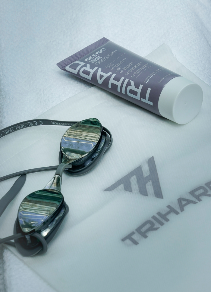 Körperlotion vor und nach dem Schwimmen