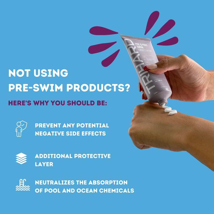 Körperlotion vor und nach dem Schwimmen