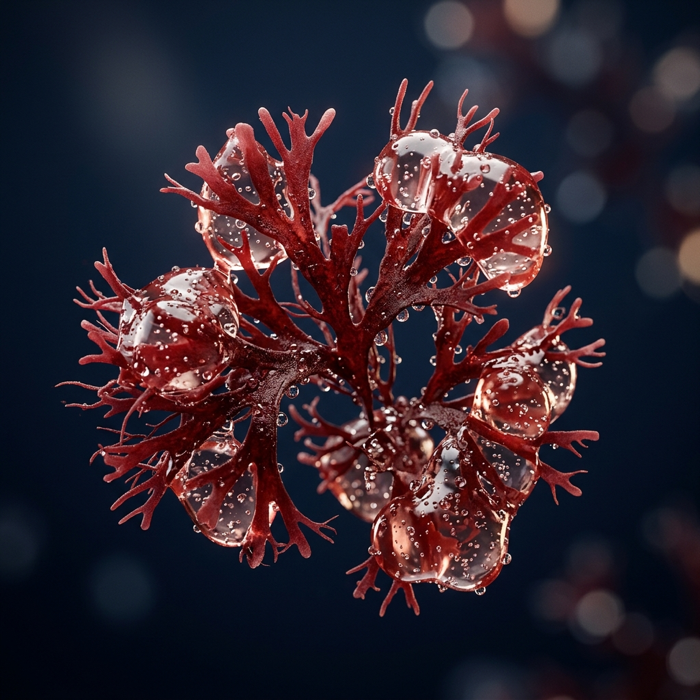 100% natural red algae