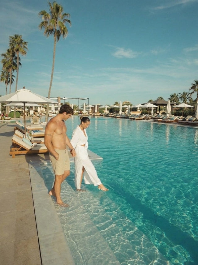 Resort vacation couple